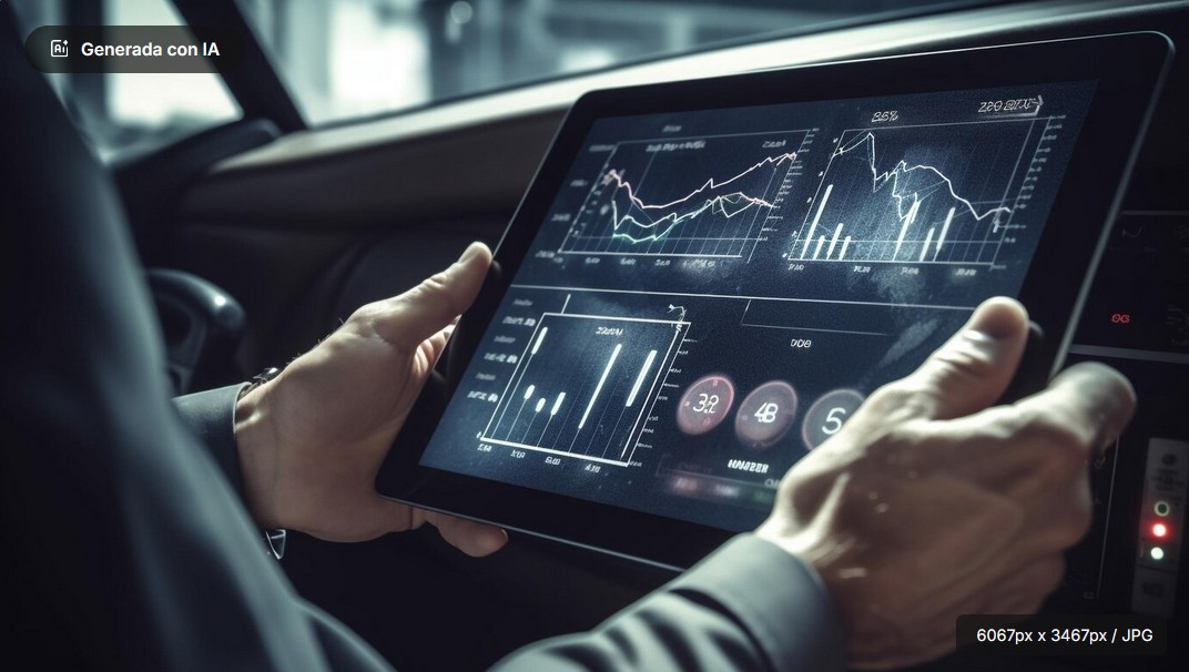 Banking & Financial Translation Services Man holds a atablet