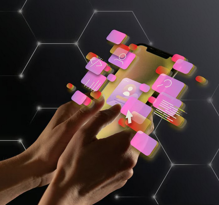 Advertising & Marketing Content Solutions Hand Hold Phone