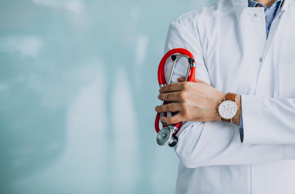 a doctor holding a stethoscope