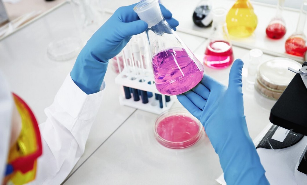 Biotechnology Translation Services researcher with some samples to be used in the scientific research