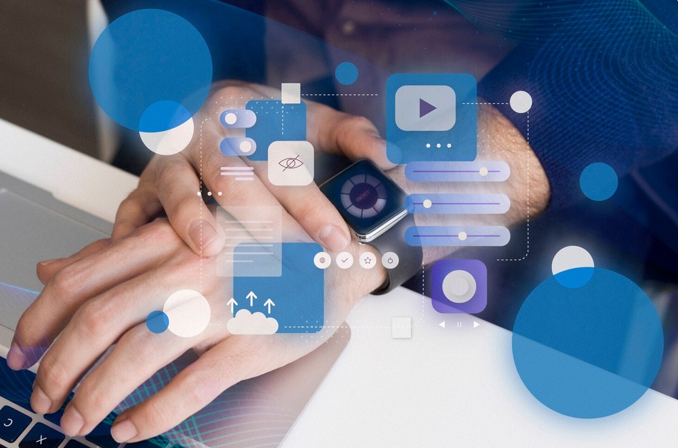 AI-Powered Localization: The New Frontier of Multimedia Translation. a hand wearing a smart watch