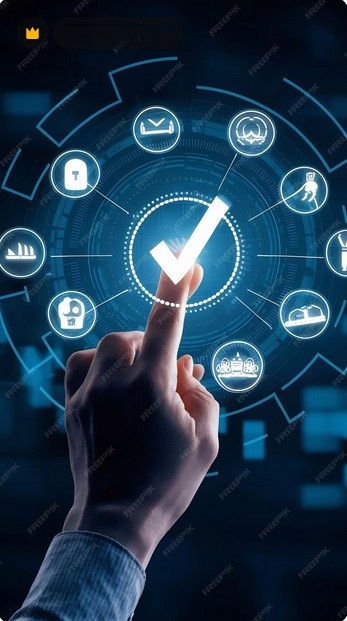 Beyond the Buzzwords: How to Evaluate a World-Class Medical Device IFU Localization Case Study. pesron touching quality sign on a virtual screen