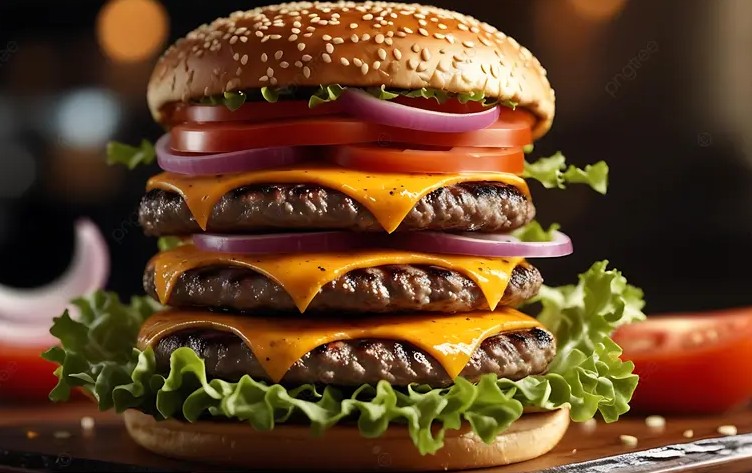 Your Next Investment: Why F&B is the Surprising Engine of World Growth. image showing a big hamburger
