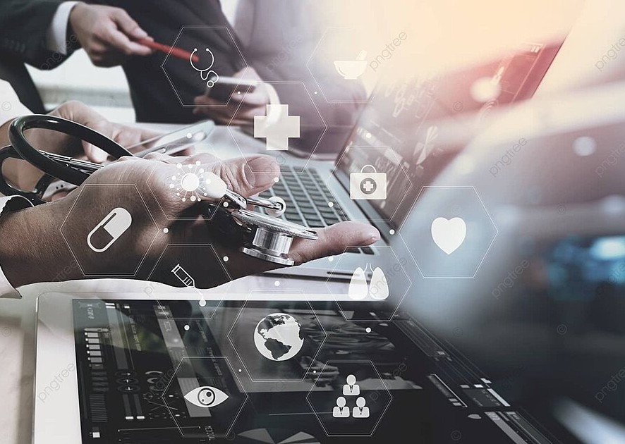 Beyond the Buzzwords: How to Evaluate a World-Class Medical Device IFU Localization Case Study. a doctor working at a laptop with a stethoscope in hand