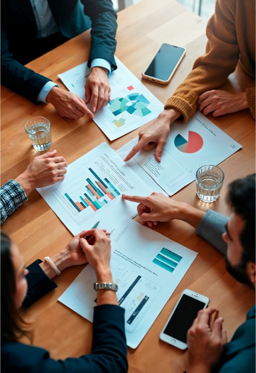 Your 2025 Guide to Financial Translation: How to Get Top Quality Without the Top Price. a meeting of managers to discuss the new fintech project