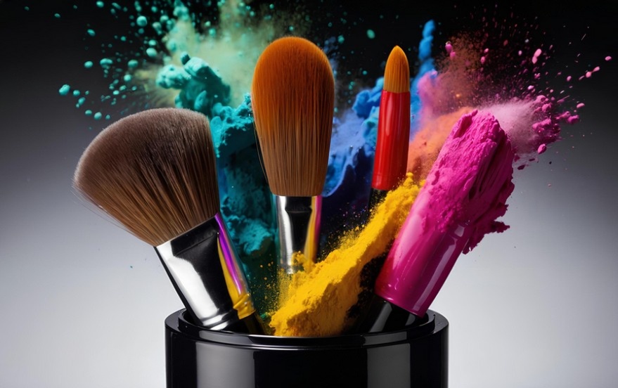 The Art of Translation: Unlocking New Markets for the Global Beauty Industry. several cosmetics brushes with different colors